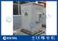 Custom 4 Shelves Outdoor Battery Cabinet Galvanized Steel 5% - 100% Relative Humidity