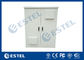 Противокоррозионный алюминиевый шкаф телекоммуникаций 2 заливов на открытом воздухе приложения шкафа 19 дюймов