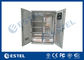 Противокоррозионный алюминиевый шкаф телекоммуникаций 2 заливов на открытом воздухе приложения шкафа 19 дюймов