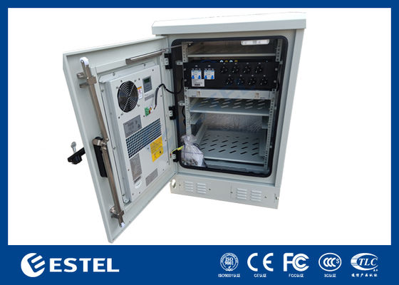 Уличный телекоммуникационный шкаф IP55 с блоком распределения питания (PDU) и оптическим распределительным устройством (ODF) для системы электропитания телекоммуникаций