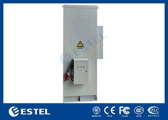 Двойные стены 40U IP55 Внешний телекоммуникационный кабинет с PDU и боковой коробкой 2000 Вт Охлаждающая способность 220VAC/48VDC Входное напряжение