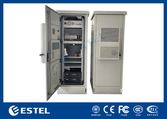 Гальванизированный уличный телекоммуникационный шкаф с АВР, батареей и камерой для системы электропитания телекоммуникаций