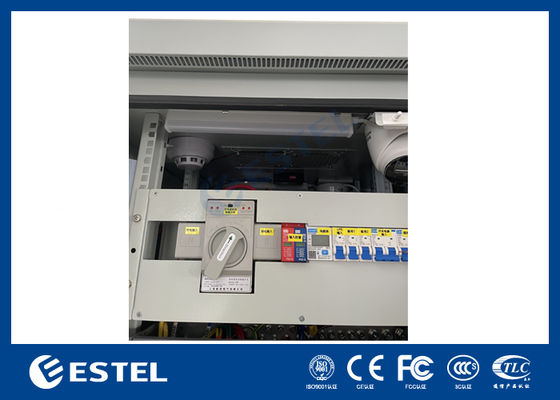 Гальванизированный уличный телекоммуникационный шкаф с АВР, батареей и камерой для системы электропитания телекоммуникаций