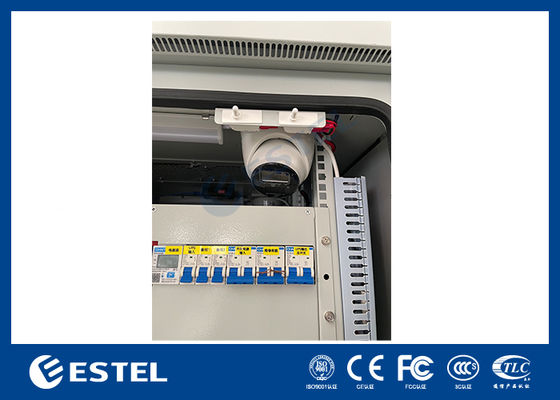 Гальванизированный уличный телекоммуникационный шкаф с АВР, батареей и камерой для системы электропитания телекоммуникаций