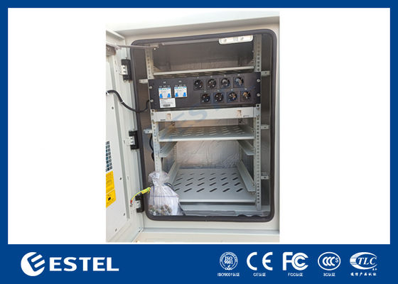 Уличный телекоммуникационный шкаф IP55 с блоком распределения питания (PDU) и оптическим распределительным устройством (ODF) для системы электропитания телекоммуникаций