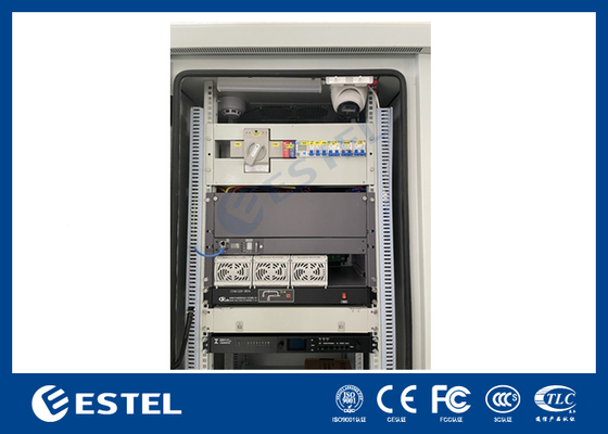 IP55 22U наружный батарейный шкаф с встроенной системой питания ректификатора 9KW 48VDC для телекоммуникационных приложений