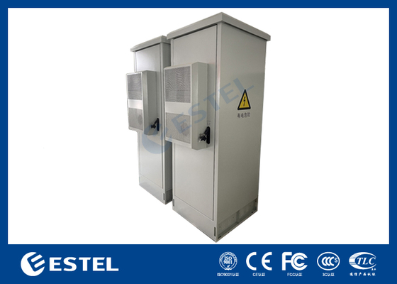 IP55 22U наружный батарейный шкаф с встроенной системой питания ректификатора 9KW 48VDC для телекоммуникационных приложений
