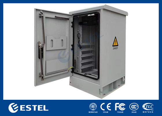 IP55 22U наружный батарейный шкаф с встроенной системой питания ректификатора 9KW 48VDC для телекоммуникационных приложений