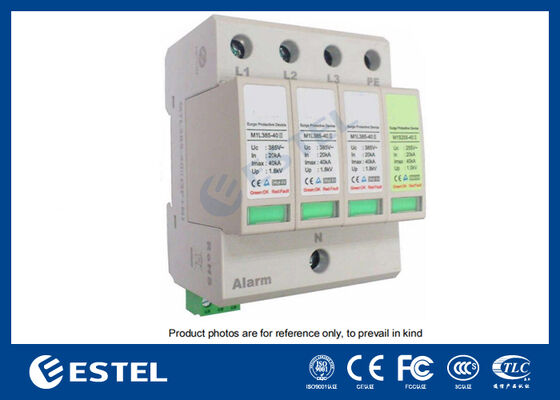 M1L385-40 II Устройство для защиты от перенапряжения (SPD) для распределения электроэнергии - 40kA перенапряжение, 230V/400VAC, пульт дистанционной сигнализации, установка на железной дороге DIN, защита IP20, класс C