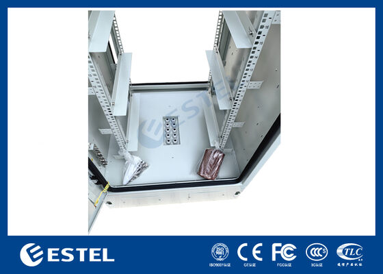 Внешний 19-дюймовый шкаф для стойки 32U IP65 с охлаждающими вентиляторами светодиодного освещения