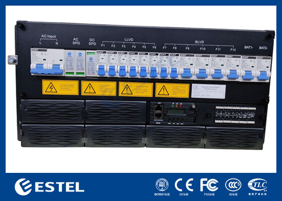 ET48300 19 дюймовая телекоммуникационная система питания с дистанционным мониторингом RS485
