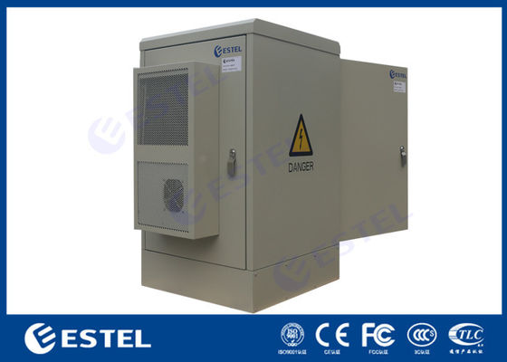 2 держатель пола шкафа телекоммуникаций двери 16U IP65 на открытом воздухе с кондиционером для охлаждать