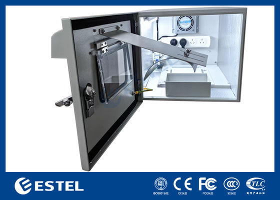 Уличный шкаф для принтера, столбовой корпус IP55, Ш340×Г440×В300 мм, вентилятор охлаждения, подходит для пунктов взимания платы и станций мониторинга ферм